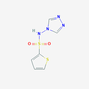 molecular formula C6H6N4O2S2 B12607507 N-(4H-1,2,4-Triazol-4-yl)thiophene-2-sulfonamide CAS No. 899218-24-7
