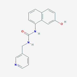 molecular formula C17H15N3O2 B12607522 Urea, N-(7-hydroxy-1-naphthalenyl)-N'-(3-pyridinylmethyl)- CAS No. 648420-14-8