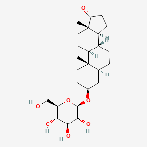 molecular formula C25H40O7 B1260755 epiandrosterone 3-beta-D-glucoside 