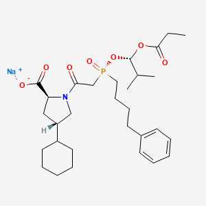 molecular formula C30H45NNaO7P B1260758 Fosinopril (sodium) 
