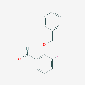 molecular formula C14H11FO2 B126076 2-(苄氧基)-3-氟苯甲醛 CAS No. 148872-79-1