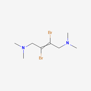 molecular formula C8H16Br2N2 B12607662 2,3-Dibromo-N~1~,N~1~,N~4~,N~4~-tetramethylbut-2-ene-1,4-diamine CAS No. 880263-56-9