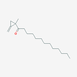 molecular formula C18H32O B12607672 1-(1-Methyl-2-methylidenecyclopropyl)tridecan-1-one CAS No. 918403-09-5