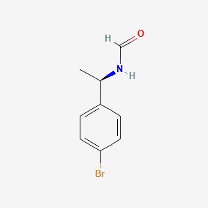 molecular formula C9H10BrNO B12607681 (R)-N-Formyl-1-(4-bromophenyl)ethanamine CAS No. 650608-23-4