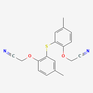 molecular formula C18H16N2O2S B12607704 2,2'-{Sulfanediylbis[(4-methyl-2,1-phenylene)oxy]}diacetonitrile CAS No. 875935-91-4