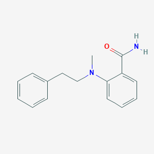 molecular formula C16H18N2O B12607735 2-[Methyl(2-phenylethyl)amino]benzamide CAS No. 651328-29-9