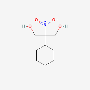 molecular formula C9H17NO4 B12607853 2-Cyclohexyl-2-nitropropane-1,3-diol CAS No. 649766-14-3