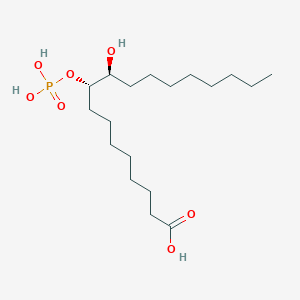 molecular formula C18H37O7P B1260787 (9S,10S)-10-hydroxy-9-(phosphonooxy)octadecanoic acid 