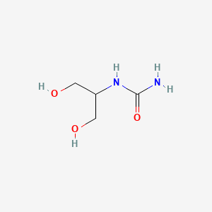 molecular formula C4H10N2O3 B12607899 Urea, [2-hydroxy-1-(hydroxymethyl)ethyl]- CAS No. 885024-86-2