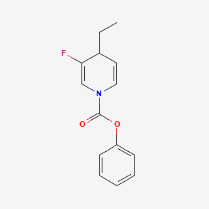 molecular formula C14H14FNO2 B12607954 Phenyl 4-ethyl-3-fluoropyridine-1(4H)-carboxylate CAS No. 651053-71-3