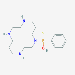 molecular formula C16H29N4OPS B12607961 Hydroxy-phenyl-sulfanylidene-(1,4,8,11-tetrazacyclotetradec-1-yl)-lambda5-phosphane CAS No. 917838-68-7