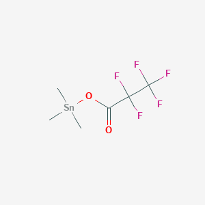 molecular formula C6H9F5O2Sn B12607986 Trimethyl[(2,2,3,3,3-pentafluoropropanoyl)oxy]stannane CAS No. 876171-27-6