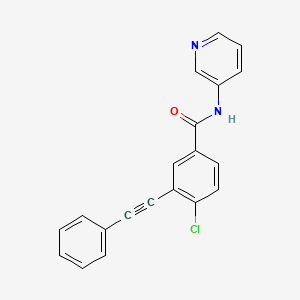 molecular formula C20H13ClN2O B12607995 4-Chloro-3-(phenylethynyl)-N-(pyridin-3-yl)benzamide CAS No. 877609-21-7