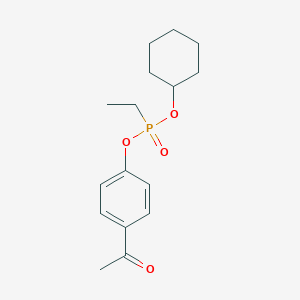 molecular formula C16H23O4P B12608019 4-Acetylphenyl cyclohexyl ethylphosphonate CAS No. 918660-77-2