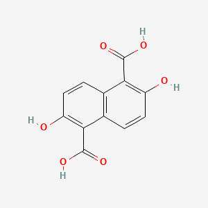 molecular formula C12H8O6 B12608077 2,6-Dihydroxynaphthalene-1,5-dicarboxylic acid CAS No. 918636-54-1