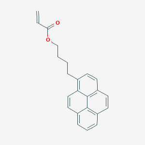molecular formula C23H20O2 B12608158 4-(Pyren-1-YL)butyl prop-2-enoate CAS No. 877066-81-4
