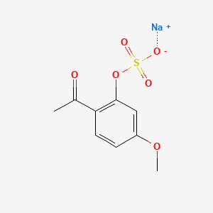 molecular formula C9H9NaO6S B1260818 Sodium paeonol sulfate CAS No. 88678-17-5