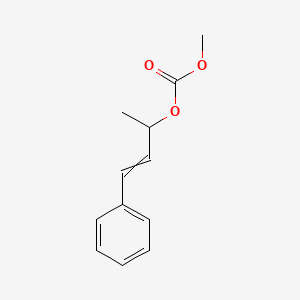 molecular formula C12H14O3 B12608191 Methyl 4-phenylbut-3-en-2-yl carbonate CAS No. 881832-37-7