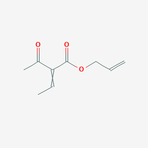 molecular formula C9H12O3 B12608313 Prop-2-en-1-yl 2-acetylbut-2-enoate CAS No. 918150-67-1