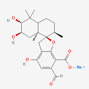 molecular formula C23H29NaO7 B1260836 K-76 COONa 