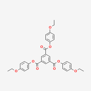 molecular formula C33H30O9 B12608363 Tris(4-ethoxyphenyl) benzene-1,3,5-tricarboxylate CAS No. 915289-17-7