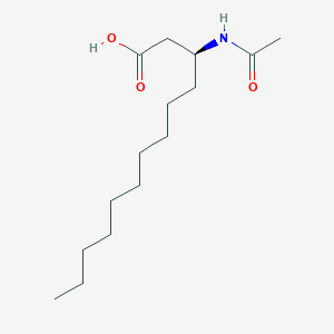 molecular formula C15H29NO3 B12608369 (3S)-3-Acetamidotridecanoic acid CAS No. 648908-47-8