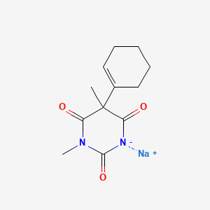 molecular formula C12H16N2NaO3 B1260837 Hexobarbital sodium CAS No. 50-09-9