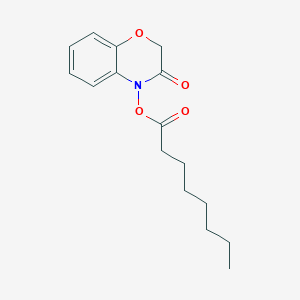 molecular formula C16H21NO4 B12608409 4-(Octanoyloxy)-2H-1,4-benzoxazin-3(4H)-one CAS No. 918639-51-7