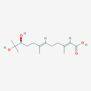 molecular formula C15H26O4 B1260844 (10S)-Juvenile hormone III acid diol 