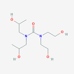 molecular formula C11H24N2O5 B12608463 Urea, N,N-bis(2-hydroxyethyl)-N',N'-bis(2-hydroxypropyl)- CAS No. 885024-92-0