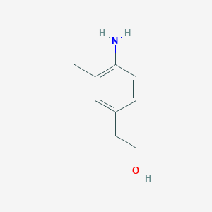 molecular formula C9H13NO B12608479 2-(4-Amino-3-methylphenyl)ethan-1-ol CAS No. 873458-32-3