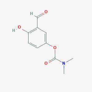 molecular formula C10H11NO4 B12608494 3-Formyl-4-hydroxyphenyl dimethylcarbamate CAS No. 649722-42-9