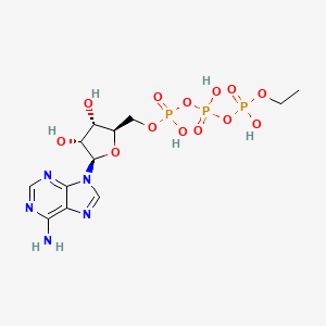 molecular formula C12H20N5O13P3 B1260852 Ethyl adenosine triphosphate 