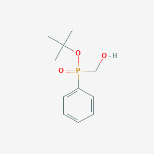 molecular formula C11H17O3P B12608616 tert-Butyl (hydroxymethyl)phenylphosphinate CAS No. 917877-99-7