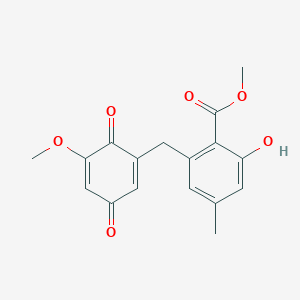 molecular formula C17H16O6 B1260862 variecolorquinone B 