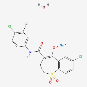 molecular formula C17H11Cl3NNaO4S B1260865 Enolicam sodium CAS No. 73574-69-3