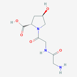 molecular formula C9H15N3O5 B12608651 Glycylglycyl-(4R)-4-hydroxy-L-proline CAS No. 648881-64-5