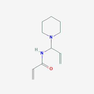 molecular formula C11H18N2O B12608688 N-[1-(Piperidin-1-yl)prop-2-en-1-yl]prop-2-enamide CAS No. 918638-01-4