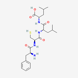 molecular formula C24H38N4O5S B12608699 L-Phenylalanyl-L-cysteinyl-L-leucyl-L-leucine CAS No. 918528-57-1