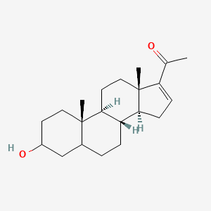 molecular formula C21H32O2 B1260875 3-Hydroxypregn-16-en-20-one 