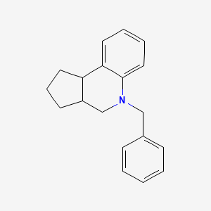 molecular formula C19H21N B12608786 5-Benzyl-2,3,3a,4,5,9b-hexahydro-1h-cyclopenta[c]quinoline CAS No. 887353-43-7