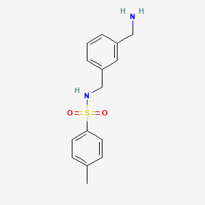molecular formula C15H18N2O2S B12608811 N-{[3-(Aminomethyl)phenyl]methyl}-4-methylbenzene-1-sulfonamide CAS No. 914603-57-9