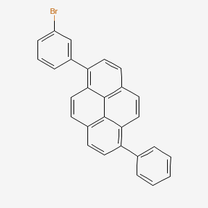 molecular formula C28H17Br B12608820 1-(3-Bromophenyl)-6-phenylpyrene CAS No. 918655-02-4