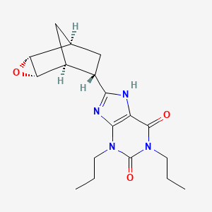 8-[(1R,2R,4S,5S,6S)-3-oxatricyclo[3.2.1.02,4]octan-6-yl]-1,3-dipropyl-7H-purine-2,6-dione