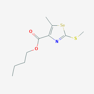 molecular formula C10H15NO2SSe B12608847 Butyl 5-methyl-2-methylsulfanyl-1,3-selenazole-4-carboxylate CAS No. 647032-84-6