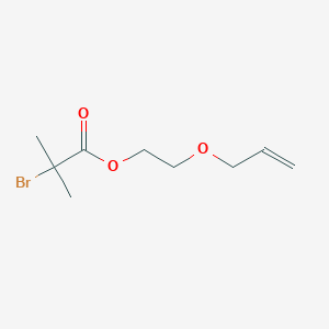 molecular formula C9H15BrO3 B12608908 2-[(Prop-2-en-1-yl)oxy]ethyl 2-bromo-2-methylpropanoate CAS No. 877201-09-7