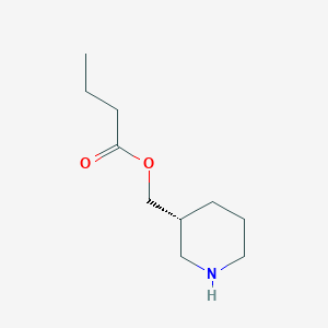 molecular formula C10H19NO2 B12608915 [(3R)-piperidin-3-yl]methyl butanoate CAS No. 647021-19-0