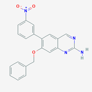 molecular formula C21H16N4O3 B12608943 7-(Benzyloxy)-6-(3-nitrophenyl)quinazolin-2-amine CAS No. 914395-98-5