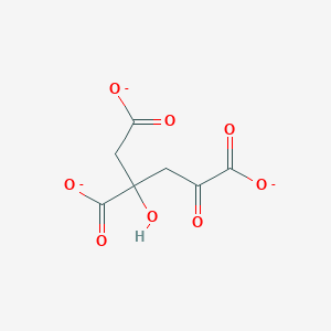 molecular formula C7H5O8-3 B1260895 2-Hydroxy-4-oxobutane-1,2,4-tricarboxylate 