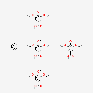 molecular formula C58H78O20 B12608979 3,4,5-Triethoxybenzoic acid--benzene (4/1) CAS No. 878026-23-4